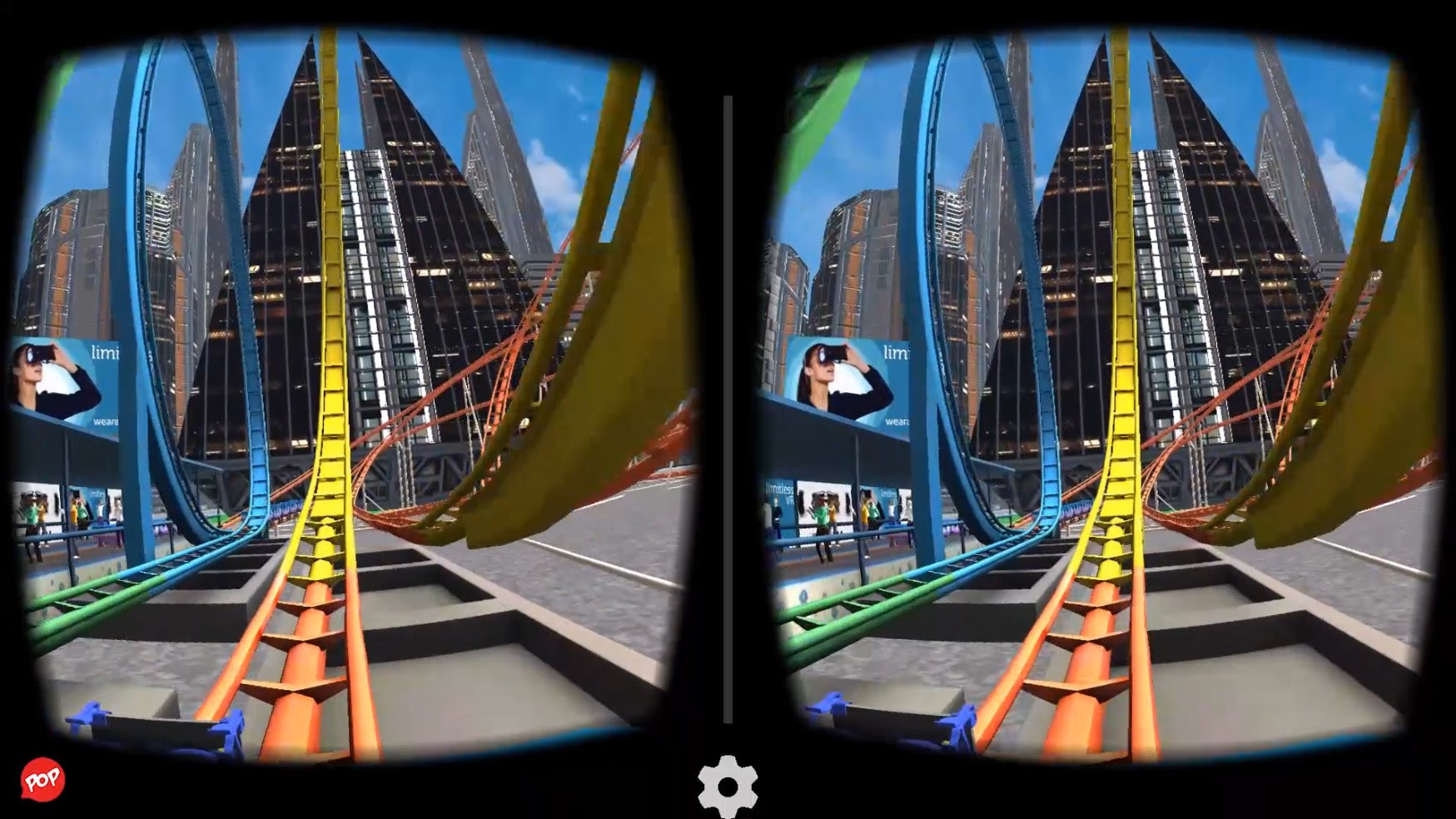 Американские горки Rollercoaster в Oculus VR